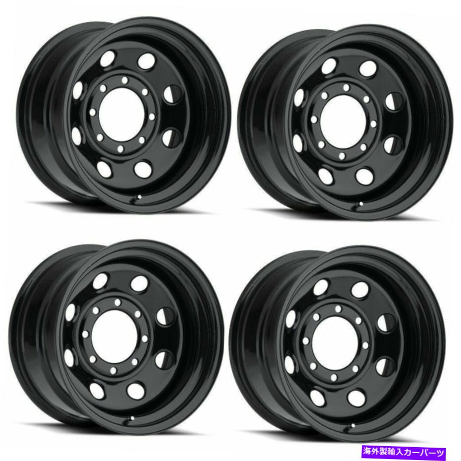 ホイール 4本セット セット4 17 "ビジョンHD 85Hソフト8グロスブラックホイール17x8 5x5.5(5x139.7)リム-12mm Set 4 17" Vision HD 85H Soft 8 Gloss Black Wheel 17x8 5x5.5 (5x139.7) Rims -12mm【並行輸入品】|Us Custom Parts Shop USDM