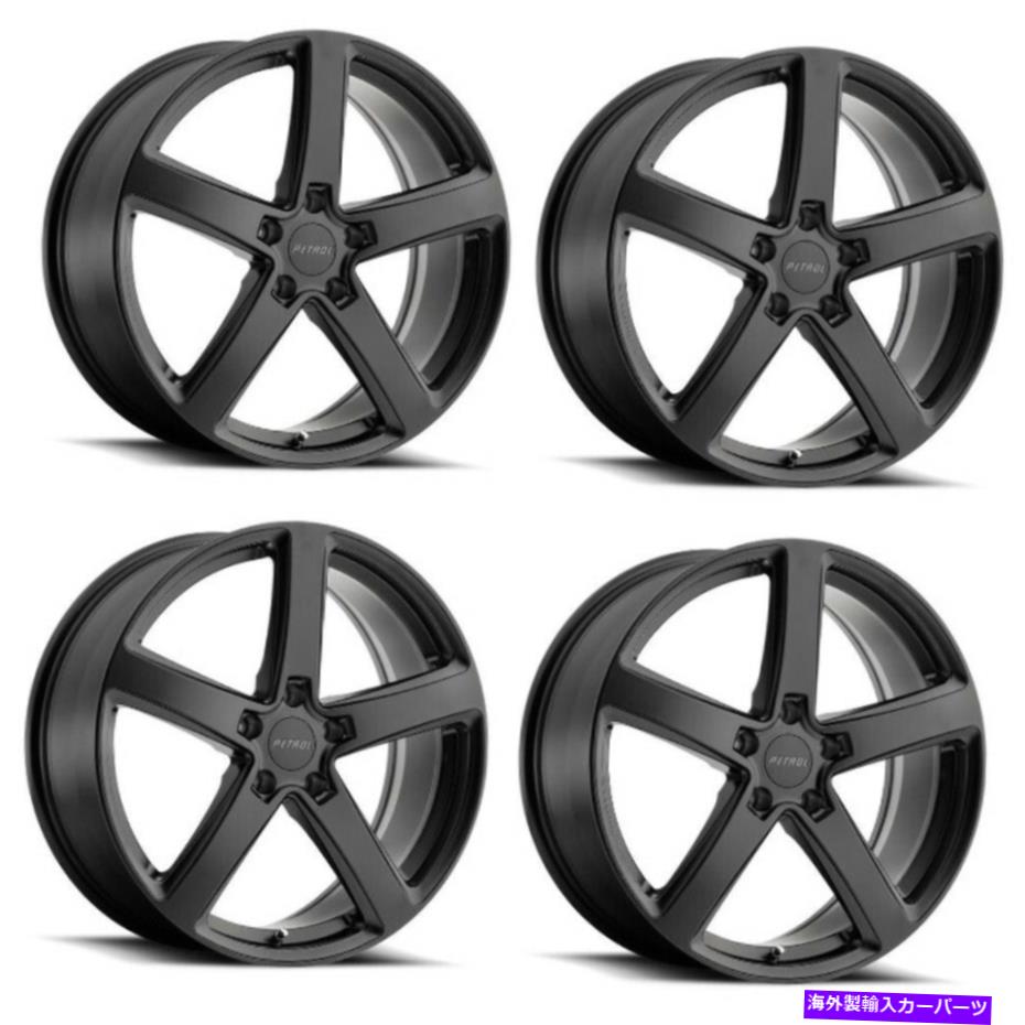 ホイール　４本セット セット4 19 "ガソリンP2Aマットブラック19x8 5x100ホイール35mmリム Set 4 19" Petrol P2A MATTE BLACK 19x8 5X100 Wheels 35mm Rim【並行輸入品】｜Us Custom Parts Shop USDM