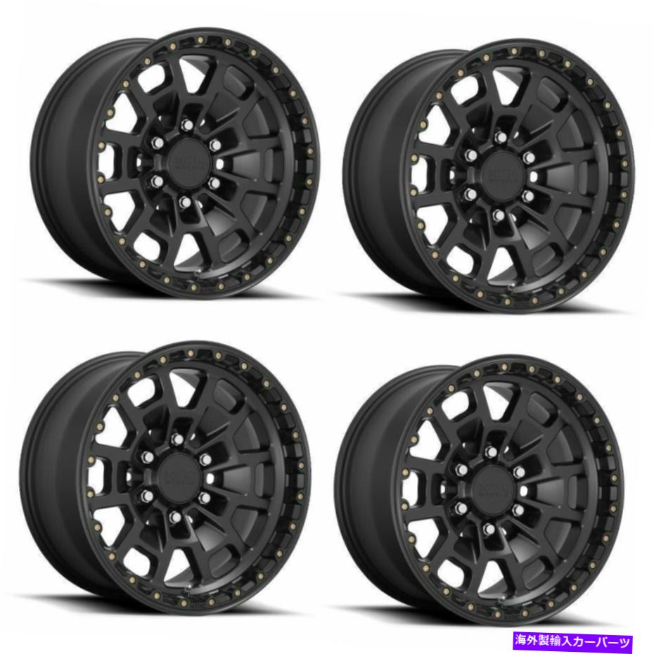 ホイール　４本セット セット4 17 "kmc km718サミット17x8.5サテンブラック6x135トラックホイール0mmリム Set 4 17" KMC KM718 Summit 17x8.5 Satin Black 6X135 Truck Wheels 0mm Rims【並行輸入品】｜Us Custom Parts Shop USDM