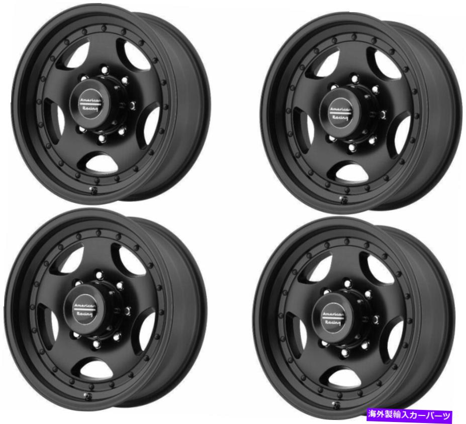 ホイール　４本セット セット4 15 "アメリカンレーシングAR23 15x10サテンブラック6x5.5トラックホイール-44mmリム Set 4 15" American Racing AR23 15x10 Satin Black 6x5.5 Truck Wheels -44mm Rims【並行輸入品】｜Us Custom Parts Shop USDM