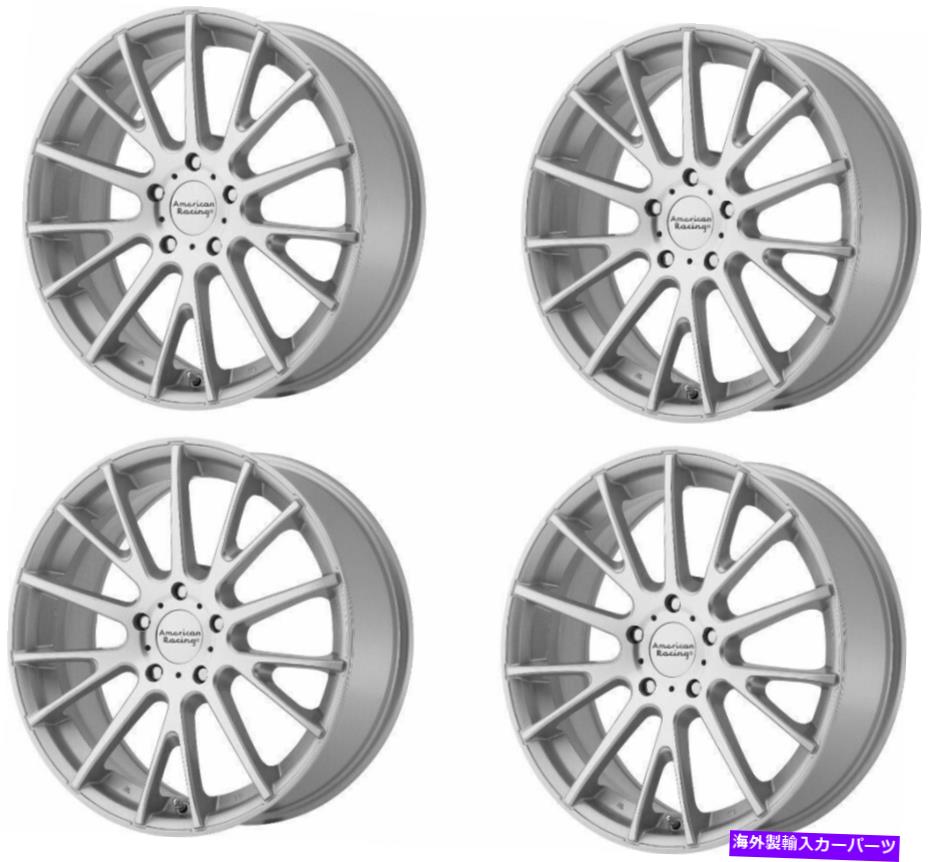 ホイール　４本セット セット4 17 "アメリカンレーシングAR904 17x7明るい銀機械加工顔5x4.5リム40mm Set 4 17" American Racing AR904 17x7 Bright Silver Machined Face 5X4.5 Rims 40mm【並行輸入品】｜Us Custom Parts Shop USDM