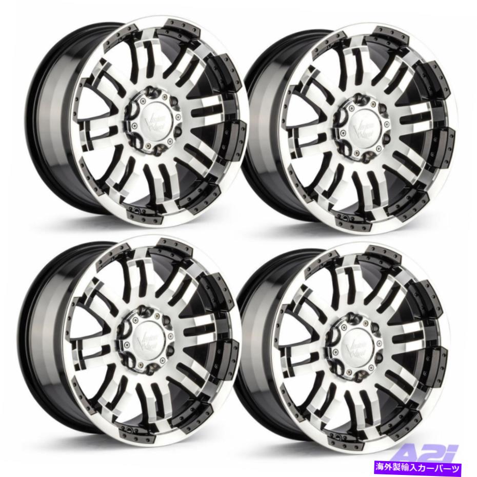 ホイール 4本セット セット4 18 "Vision 375 Warrior Gloss Black Machined Face Wheels 18x8.5 5x150 25mm Set 4 18" Vision 375 Warrior Gloss Black Machined Face Wheels 18x8.5 5x150 25mm【並行輸入品】|Us Custom Parts Shop USDM