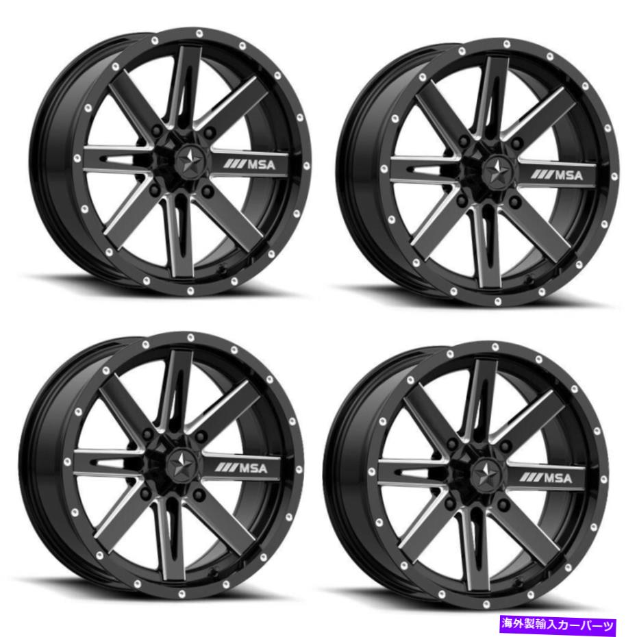 ホイール 4本セット セット4 15 "MSAオフロードホイールズM41ボクサーグロスブラックミリング15x7 4x156ホイール10m Set 4 15" MSA Offroad Wheelss M41 BOXER Gloss Black Milled 15x7 4X156 Wheels 10m【並行輸入品】|Us Custom Parts Shop USDM