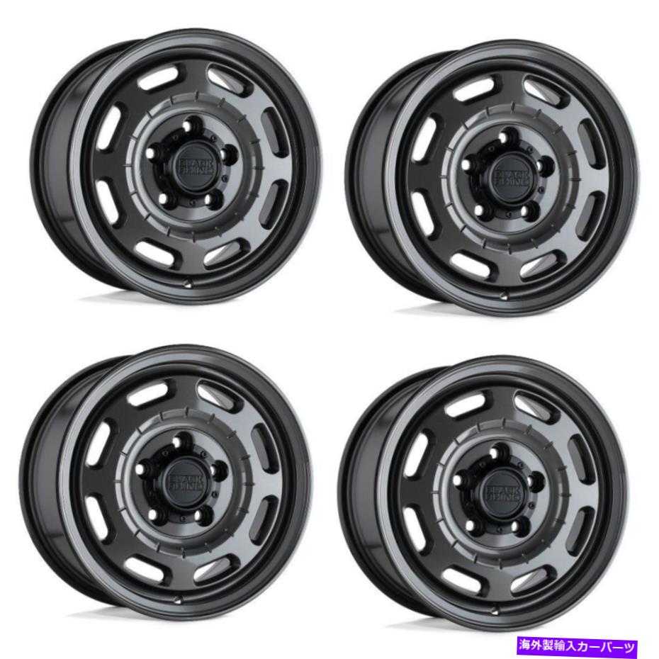 ホイール　４本セット セット4 17 "ブラックサイノバンドリアグロスガンメタル17x8 5x160ホイール45mmリム Set 4 17" Black Rhino Bandolier Gloss Gunmetal 17x8 5x160 Wheels 45mm Rim【並行輸入品】｜Us Custom Parts Shop USDM 289,971円