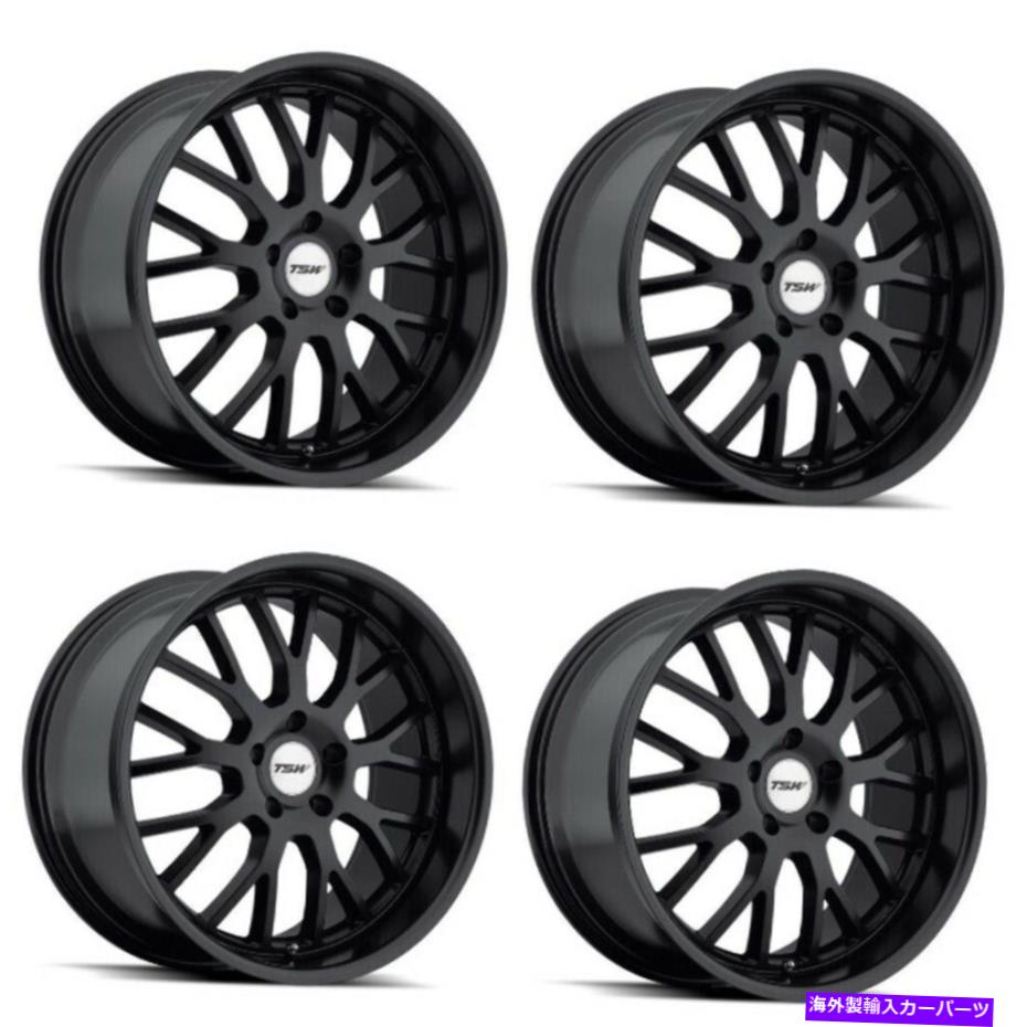 ホイール　４本セット セット4 18 "TSW Tremblant Matteブラック18x9.5 5x120ホイール20mmリム Set 4 18" TSW Tremblant Matte Black 18x9.5 5x120 Wheels 20mm Rims【並行輸入品】｜Us Custom Parts Shop USDM