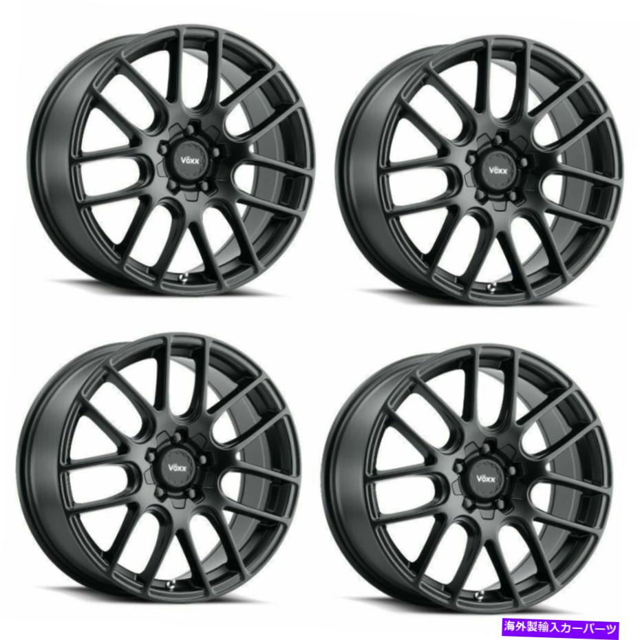 ホイール 4本セット セット4 17 "voxx orsoマットブラックホイール17x8 5x108/5x4.5 40mm乗客リム Set 4 17" Voxx Orso Matte Black Wheels 17x8 5x108/5x4.5 40mm Passenger Rims【並行輸入品】|Us Custom Parts Shop USDM
