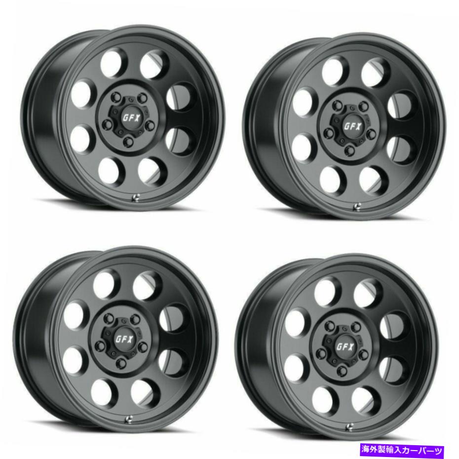 ホイール　４本セット セット4 18 "G-FX TR-16マットブラックホイール18x9 8x6.5 12mmトラック/SUVリム Set 4 18" G-FX TR-16 Matte Black Wheels 18x9 8x6.5 12mm Truck/SUV Rims【並行輸入品】｜Us Custom Parts Shop USDM
