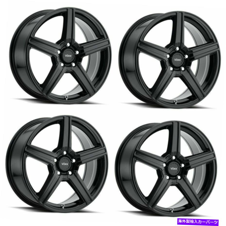 ホイール 4本セット セット4 17x7.5 voxx como glossブラックホイール5x100/ 5x4.5 40mm乗客w/ラグ Set 4 17x7.5 Voxx Como Gloss Black Wheels 5x100/5x4.5 40mm Passenger w/ Lugs【並行輸入品】|Us Custom Parts Shop USDM