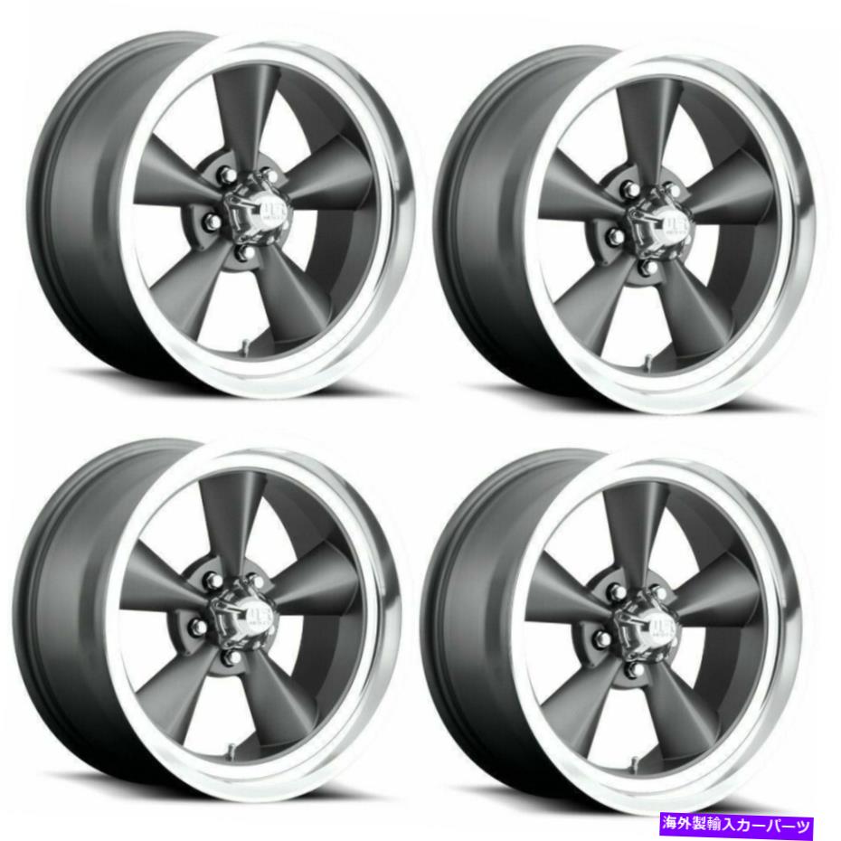 ホイール　４本セット セット4 18 "US Mags Standard U102ガンメタルホイール18x8 5x4.75 +1mmクラシックヴィンテージ Set 4 18" US Mags Standard U102 Gunmetal Wheel 18x8 5x4.75 +1mm Classic Vintage【並行輸入品】｜Us Custom Parts Shop USDM
