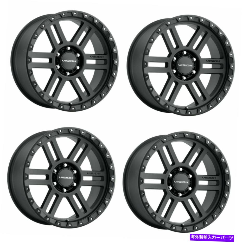 ホイール　４本セット セット4 17 "ビジョンオフロード354マンクス2サテンブラックホイール17x9 8x170リム12mm Set 4 17" Vision Off-Road 354 Manx 2 Satin Black Wheels 17x9 8x170 Rims 12mm【並行輸入品】｜Us Custom Parts Shop USDM