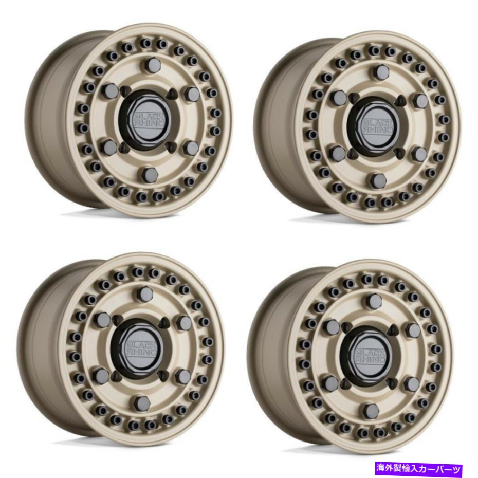 ホイール　４本セット セット4 14 "ブラックサイパワースポーツアーマリーUTVデザートサンド14x7 4x156ホイール36mm Set 4 14" Black Rhino Powersports Armory UTV Desert Sand 14x7 4x156 Wheels 36mm【並行輸入品】｜Us Custom Parts Shop USDM