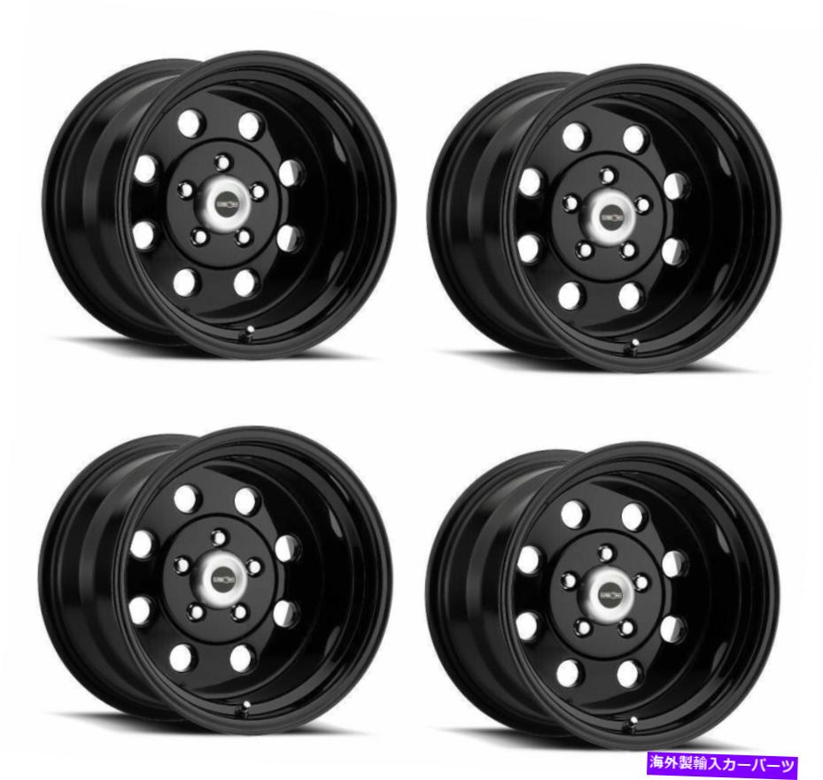 ホイール 4本セット セット4 15 "ビジョンアメリカンマッスル531スポーツライトグロスブラック15x4 5x4.75 -19mm Set 4 15" Vision American Muscle 531 Sport Lite Gloss Black 15x4 5x4.75 -19mm【並行輸入品】|Us Custom Parts Shop USDM
