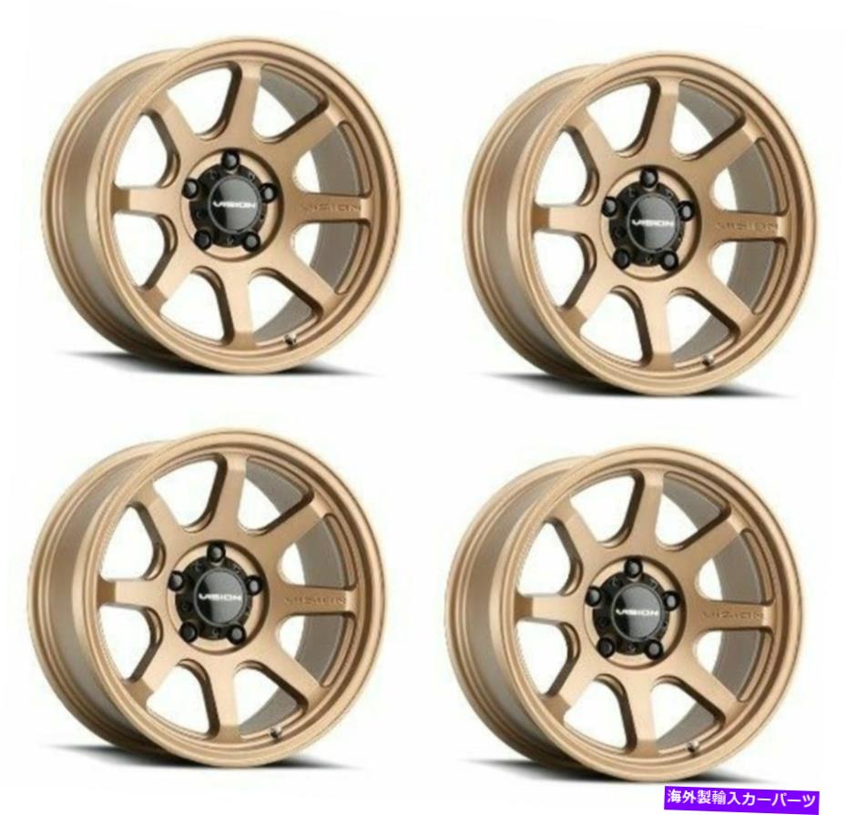 ホイール 4本セット セット4 17 "ビジョンオフロード351フローブロンズホイール17x8 5x5ジープリム30mm Set 4 17" Vision Off-Road 351 Flow Bronze Wheels 17x8 5x5 For Jeep Rims 30mm【並行輸入品】|Us Custom Parts Shop USDM