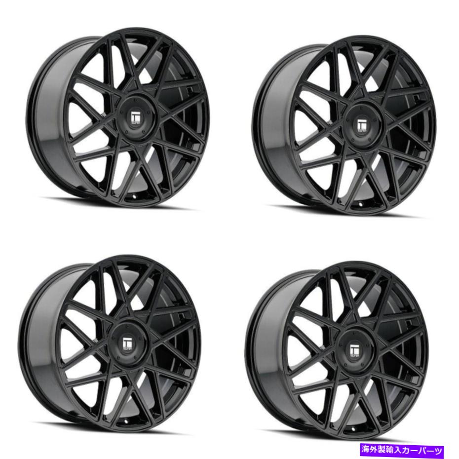 ホイール　４本セット セット4 20 "ツールレンTR66グロスブラックホイール20x9 5x108 5x4.5リム35mm Set 4 20" Touren TR66 Gloss Black Wheels 20x9 5x108 5x4.5 Rims 35mm【並行輸入品】｜Us Custom Parts Shop USDM