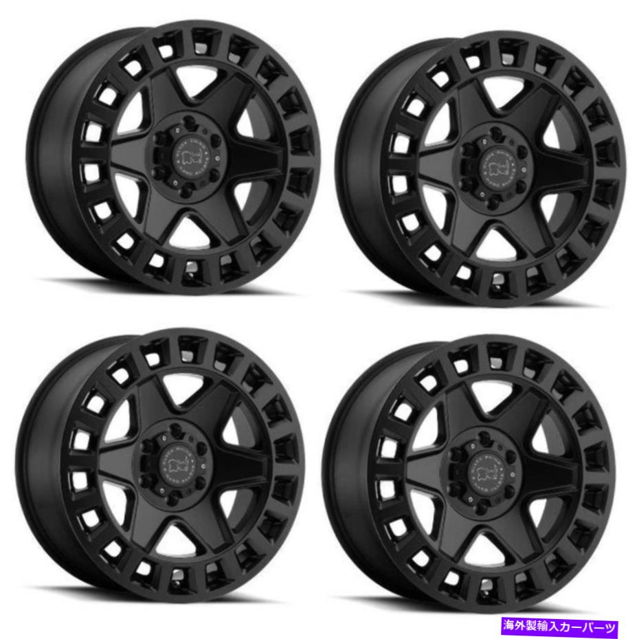 ホイール　４本セット セット4 17 "ブラックサイヨーク17x8マットブラック6x130ホイール52mmリム Set 4 17" Black Rhino York 17x8 Matte Black 6x130 Wheels 52mm Rims【並行輸入品】｜Us Custom Parts Shop USDM
