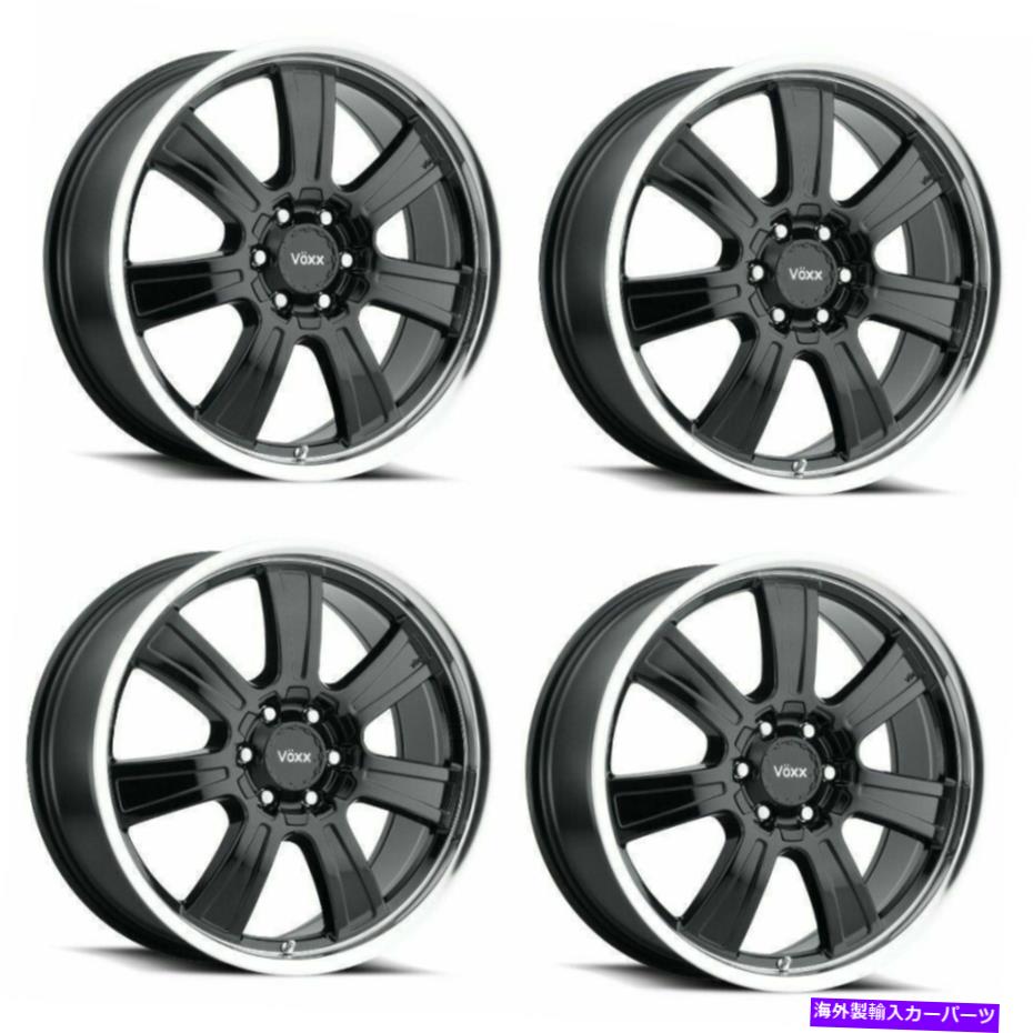ホイール　４本セット セット4 17x8.5 Voxx Turinブラックミラー機械加工リップリム6x132/ 6x5.5 39mm w/ラグ Set 4 17x8.5 Voxx Turin Black Mirror Machined Lip Rims 6x132/6x5.5 39mm w/ Lugs【並行輸入品】｜Us Custom Parts Shop USDM
