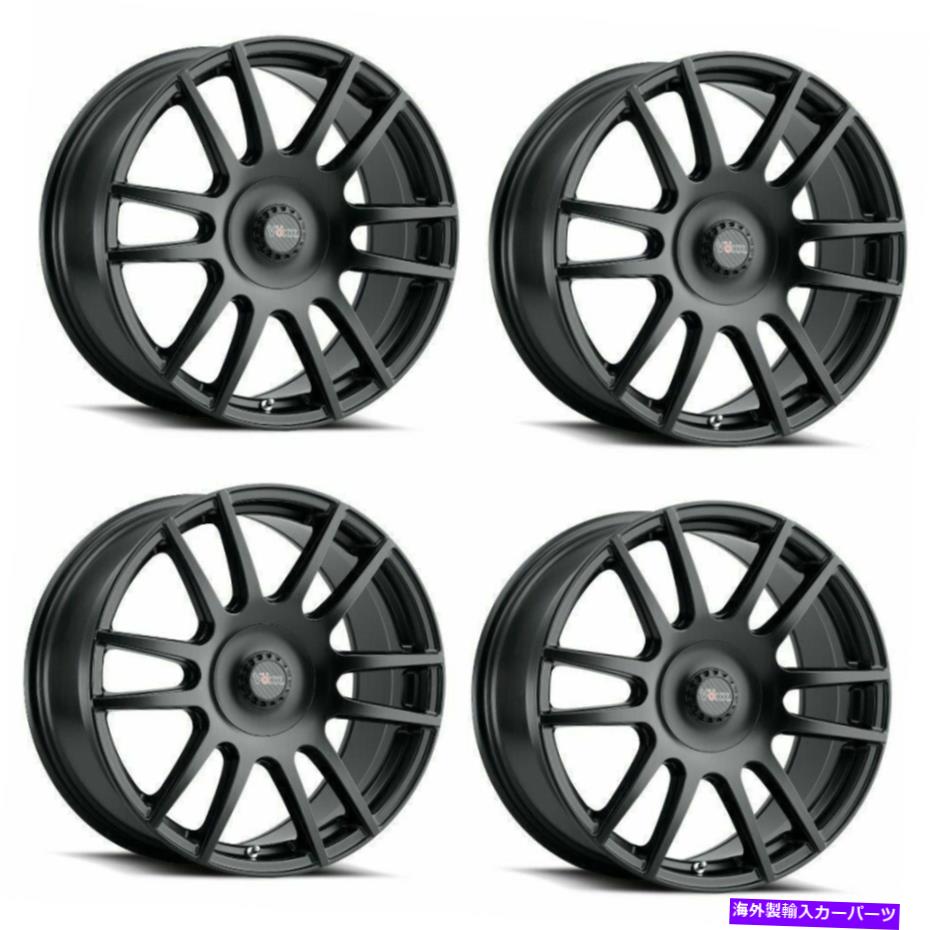 ホイール　４本セット セット4 18x8.5 voxx pisa matteブラックホイール5x115/ 5x120 20mm w/ lugs Set 4 18x8.5 Voxx Pisa Matte Black Wheels 5x115/5x120 20mm Passenger w/ Lugs【並行輸入品】｜Us Custom Parts Shop USDM