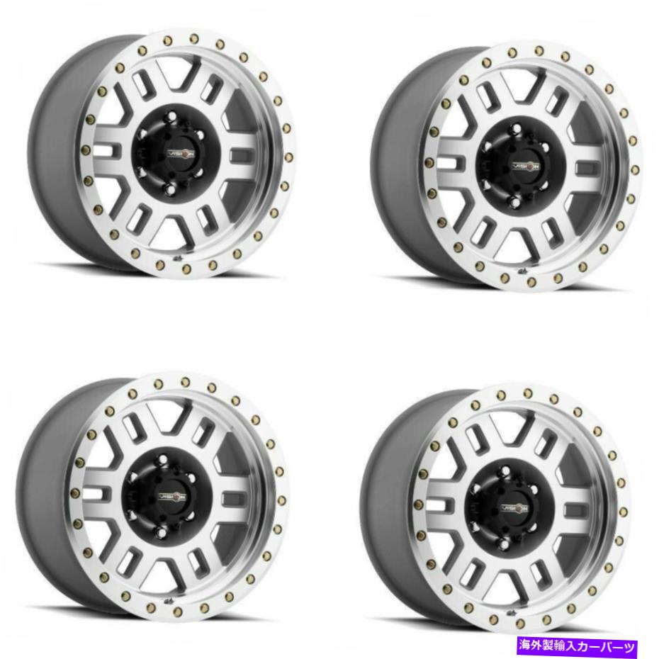 ホイール 4本セット セット4 18 "ビジョンオフロード398マンクス機械加工ホイール18x9 6x135トラックリム18mm Set 4 18" Vision Off-Road 398 Manx Machined Wheels 18x9 6x135 Truck Rims 18mm【並行輸入品】|Us Custom Parts Shop USDM