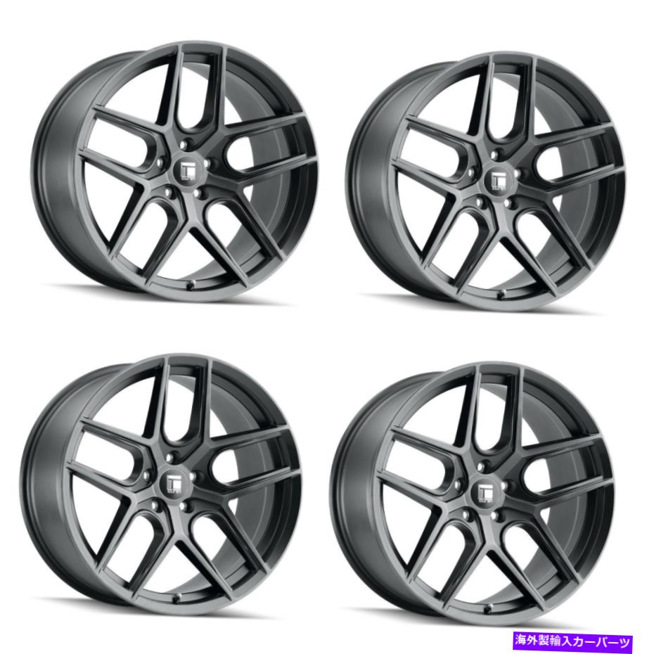 ホイール　４本セット セット4 17 "Touren TR79ブラシ付きマットブラックW/ダークピントホイール17x8 5x112 35mm Set 4 17" Touren TR79 Brushed Matte Black W/ Dark Tint Wheels 17x8 5x112 35mm【並行輸入品】｜Us Custom Parts Shop USDM