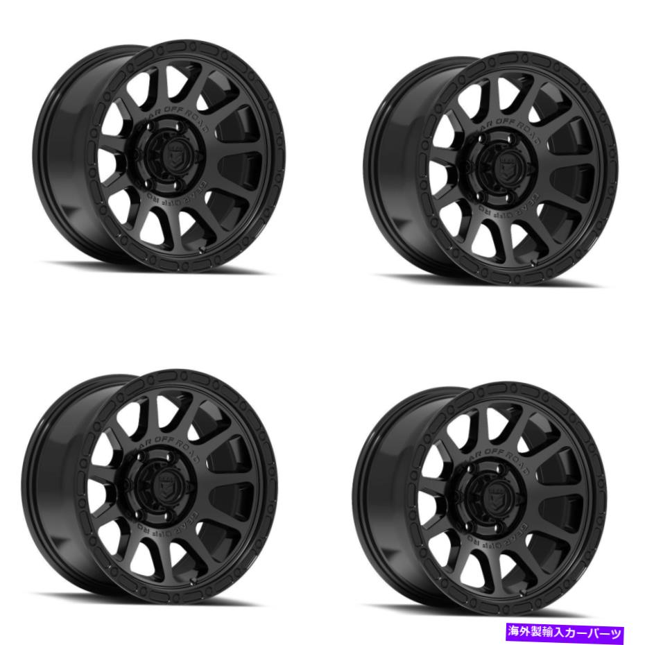 ホイール　４本セット セット4 17 "ギアオフロード760SB 17x8.5 6x8.5サテンブラックホイール0mmトラックリム Set 4 17" Gear Off Road 760SB 17x8.5 6x5.5 Satin Black Wheels 0mm Truck Rims【並行輸入品】｜Us Custom Parts Shop USDM