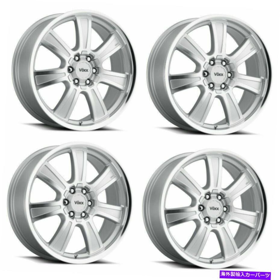 ホイール　４本セット セット4 17x8.5 voxxトリノシルバーミラー機械加工フェイスリップ6x132/ 6x5.5 39mm w/ラグ Set 4 17x8.5 Voxx Turin Silver Mirror Machined Face Lip 6x132/6x5.5 39mm w/ Lugs【並行輸入品】｜Us Custom Parts Shop USDM