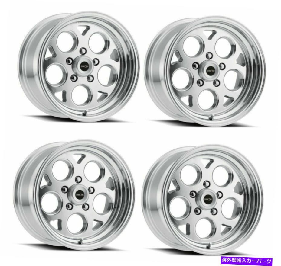 ホイール 4本セット セット4 17 "ビジョンアメリカンマッスル561スポーツマグポリッシュ17x4.5 5x4.5リム-24mm Set 4 17" Vision American Muscle 561 Sport Mag Polished 17x4.5 5x4.5 Rims -24mm【並行輸入品】|Us Custom Parts Shop USDM
