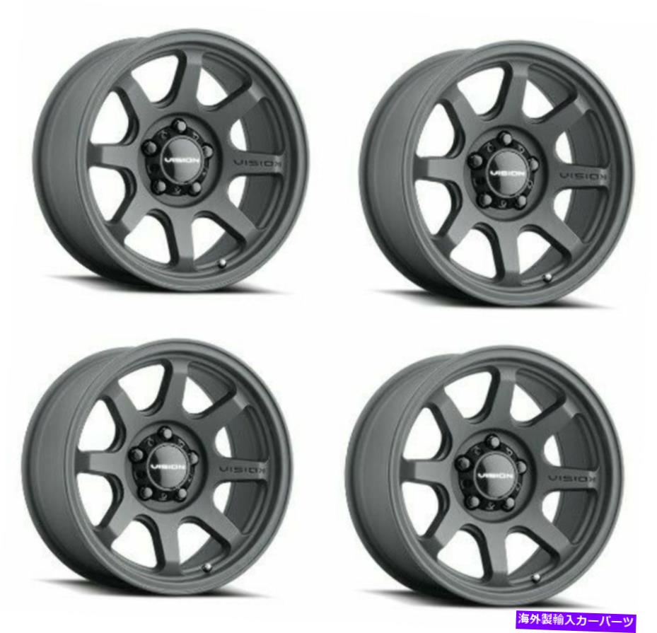ホイール 4本セット セット4 17 "ビジョンオフロード351フローサテンブラックホイール17x8 5x110リム30mm Set 4 17" Vision Off-Road 351 Flow Satin Black Wheels 17x8 5x110 Rims 30mm【並行輸入品】|Us Custom Parts Shop USDM