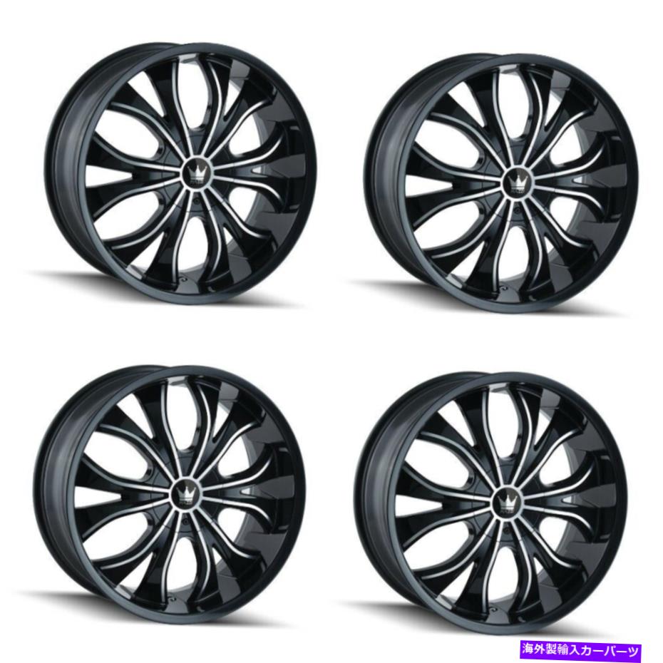 ホイール　４本セット セット4 18 "マッツィハスラーブラック/機械加工ホイール18x7.5 5x110 5x115リム40mm Set 4 18" Mazzi Hustler Black/Machined Wheels 18x7.5 5x110 5x115 Rims 40mm【並行輸入品】｜Us Custom Parts Shop USDM