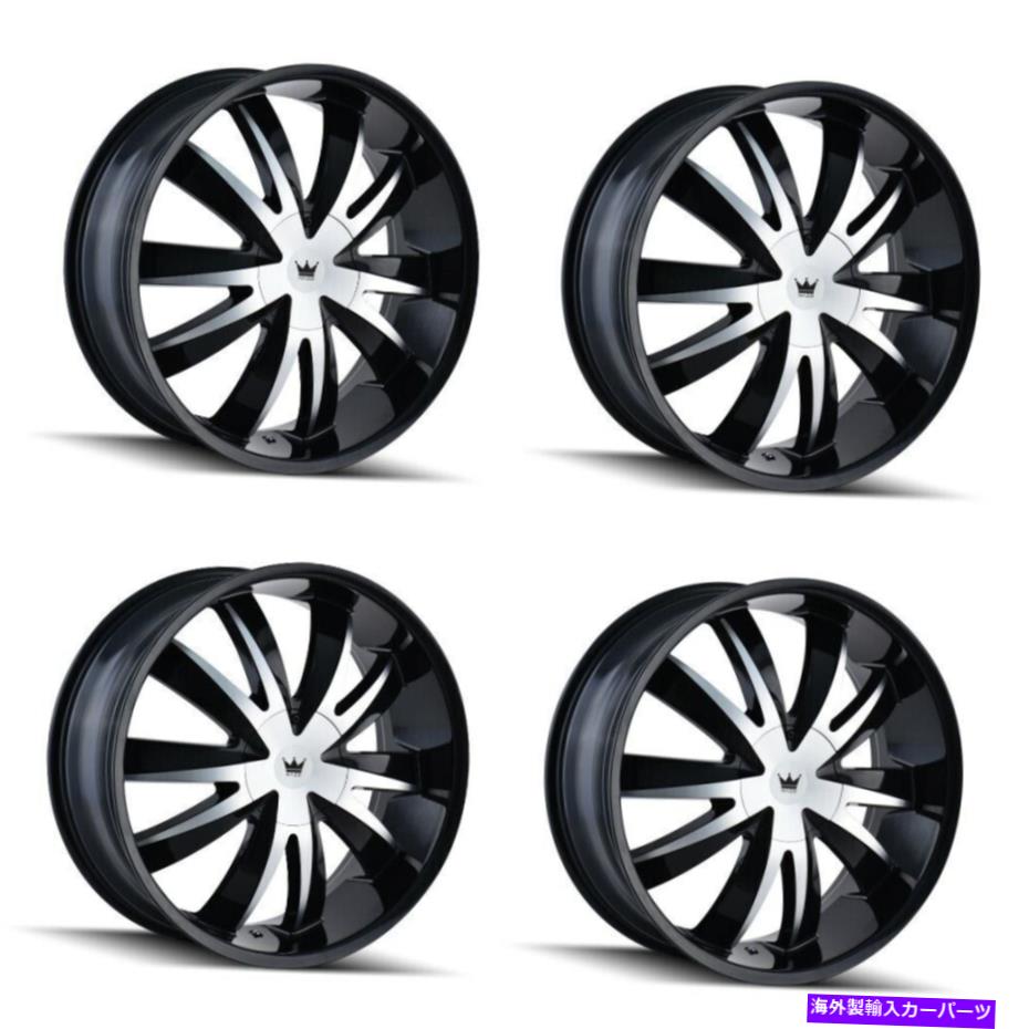 ホイール　４本セット セット4 18 "マッツィエッジブラック/機械加工ホイール18x7.5 5x112 5x120リム40mm Set 4 18" Mazzi Edge Black/Machined Wheels 18x7.5 5x112 5x120 Rims 40mm【並行輸入品】｜Us Custom Parts Shop USDM