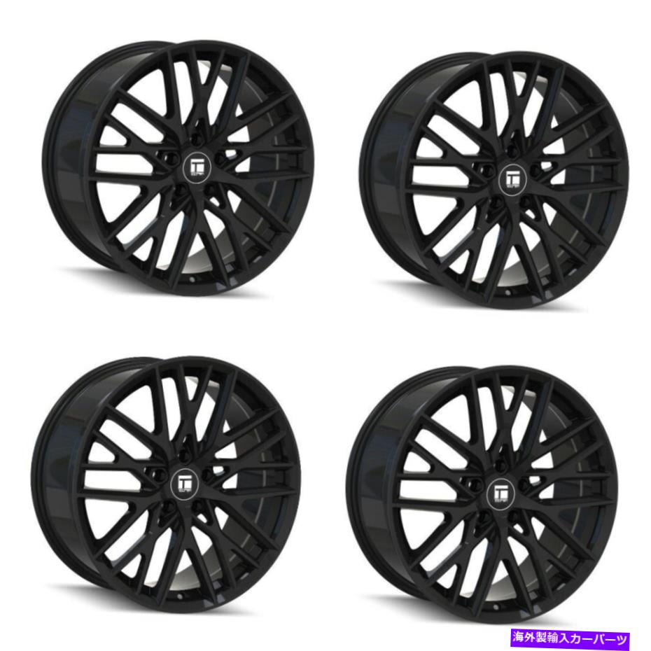 ホイール　４本セット セット4 18 "ツールレンTR91グロスブラックホイール18x8 5x4.5リム35mm Set 4 18" Touren TR91 Gloss Black Wheels 18x8 5x4.5 Rims 35mm【並行輸入品】｜Us Custom Parts Shop USDM