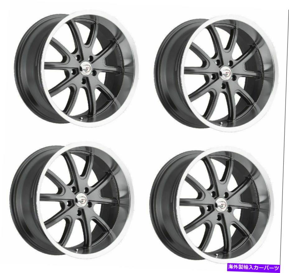 ホイール　４本セット セット4 15 "視力筋143トルクガンメタル機械加工リップホイール15x7 5x4.5 -7mm Set 4 15" Vision Muscle 143 Torque Gunmetal Machined Lip Wheels 15x7 5x4.5 -7mm【並行輸入品】｜Us Custom Parts Shop USDM