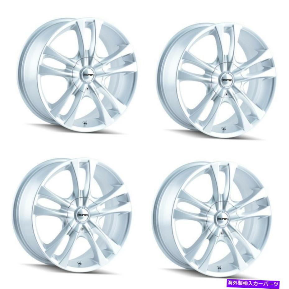 ホイール　４本セット セット4 17 "Touren TR22ハイパー販売ホイール17x7 5x110 5x115リム40mm Set 4 17" Touren TR22 Hypersilver Wheels 17x7 5x110 5x115 Rims 40mm【並行輸入品】｜Us Custom Parts Shop USDM
