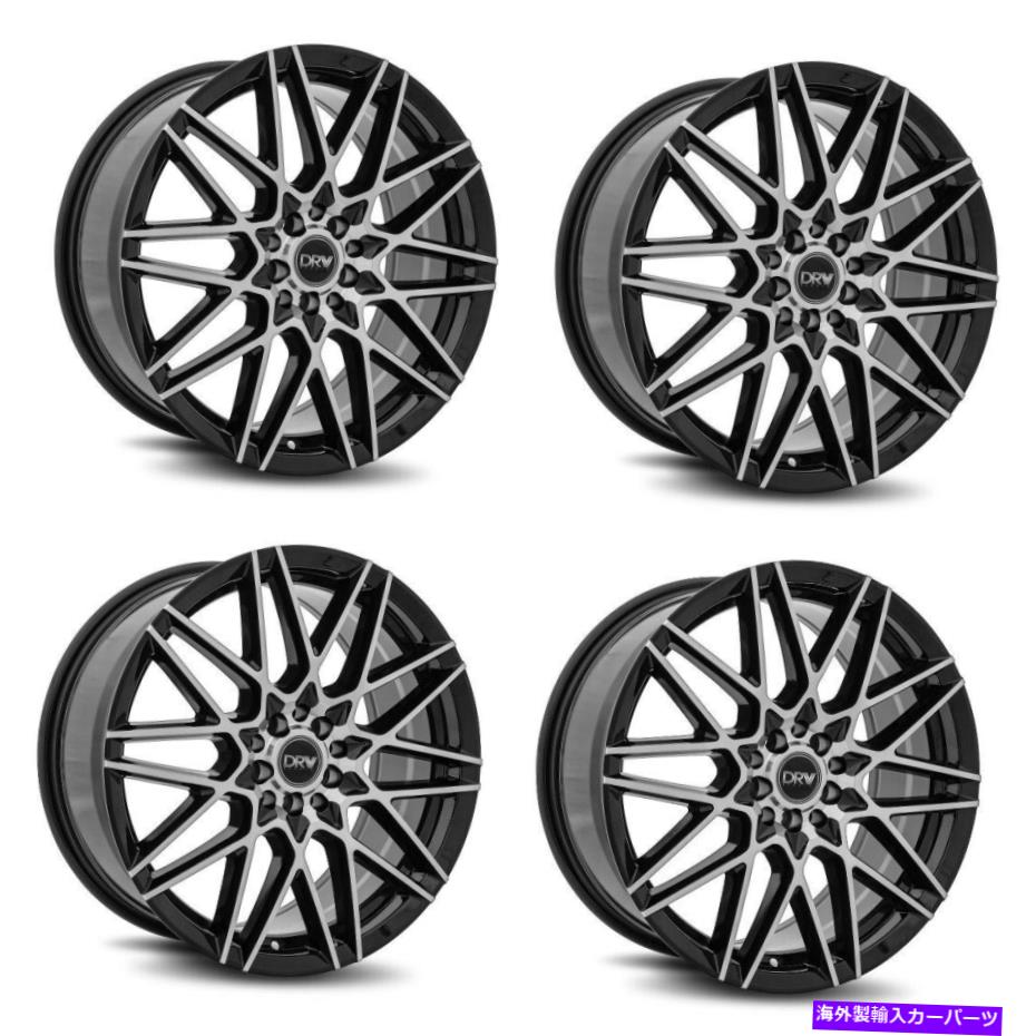 ホイール 4本セット セット4 18x8 "DRW D17 18x8グロスブラックマシンフェイス5x100/114.3ホイール40mmリム Set 4 18x8" DRW D17 18x8 Gloss Black Machine Face 5x100/114.3 Wheels 40mm Rims【並行輸入品】|Us Custom Parts Shop USDM