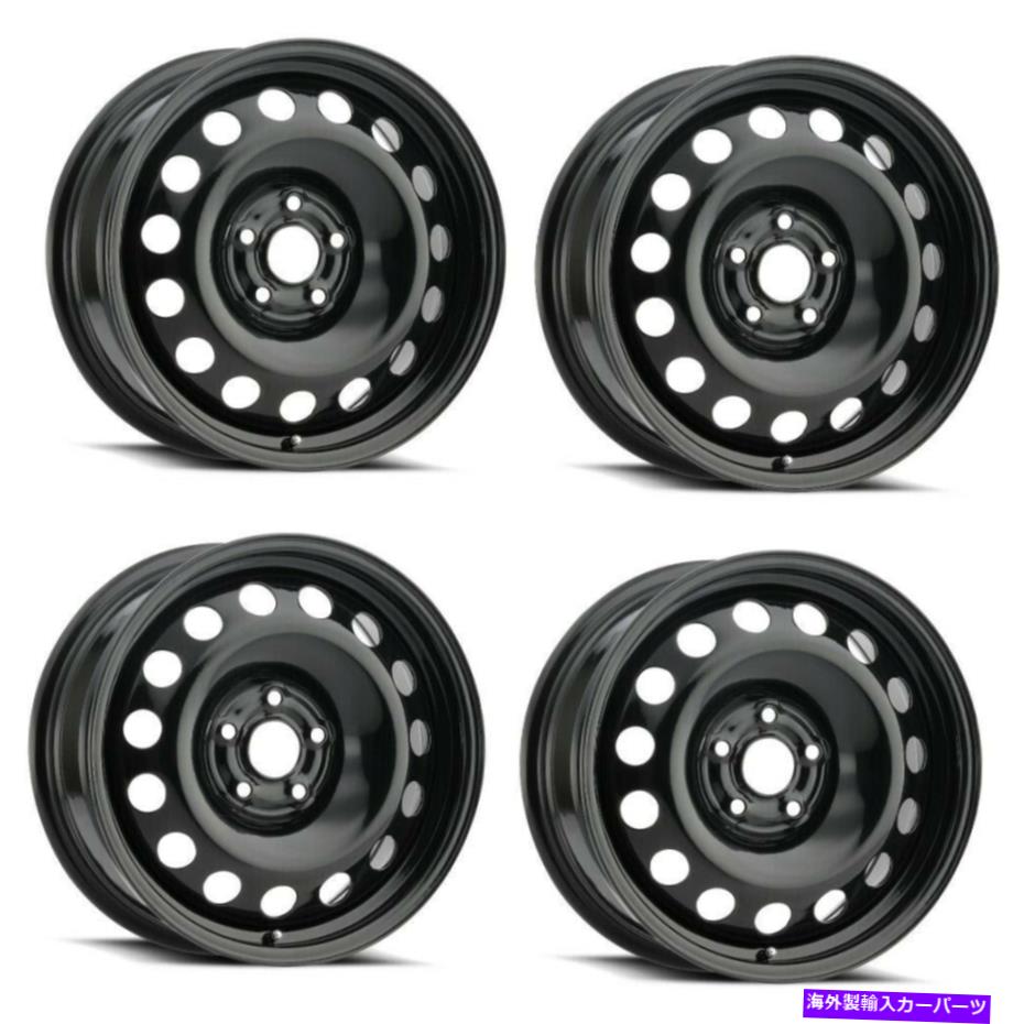 ホイール　４本セット セット4 16 "Vision HD SW60ブラックホイール16x6.5 5x100リム40mm Set 4 16" Vision HD SW60 Black Wheels 16x6.5 5x100 Rims 40mm【並行輸入品】｜Us Custom Parts Shop USDM