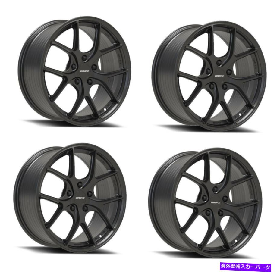 ホイール　４本セット セット4 18 "DRIFZ 315SB 18x8 5x100サテンブラックホイール35mmリム Set 4 18" Drifz 315SB 18X8 5x100 Satin Black Wheels 35mm Rims【並行輸入品】｜Us Custom Parts Shop USDM