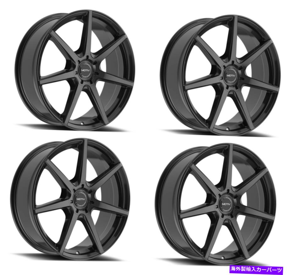 ホイール　４本セット セット4 17 "Motiv 432bリガー17x7.5光沢ブラック5x108/112ホイール40mmリム Set 4 17" Motiv 432B Rigor 17X7.5 Gloss Black 5x108/112 Wheels 40mm Rims【並行輸入品】｜Us Custom Parts Shop USDM
