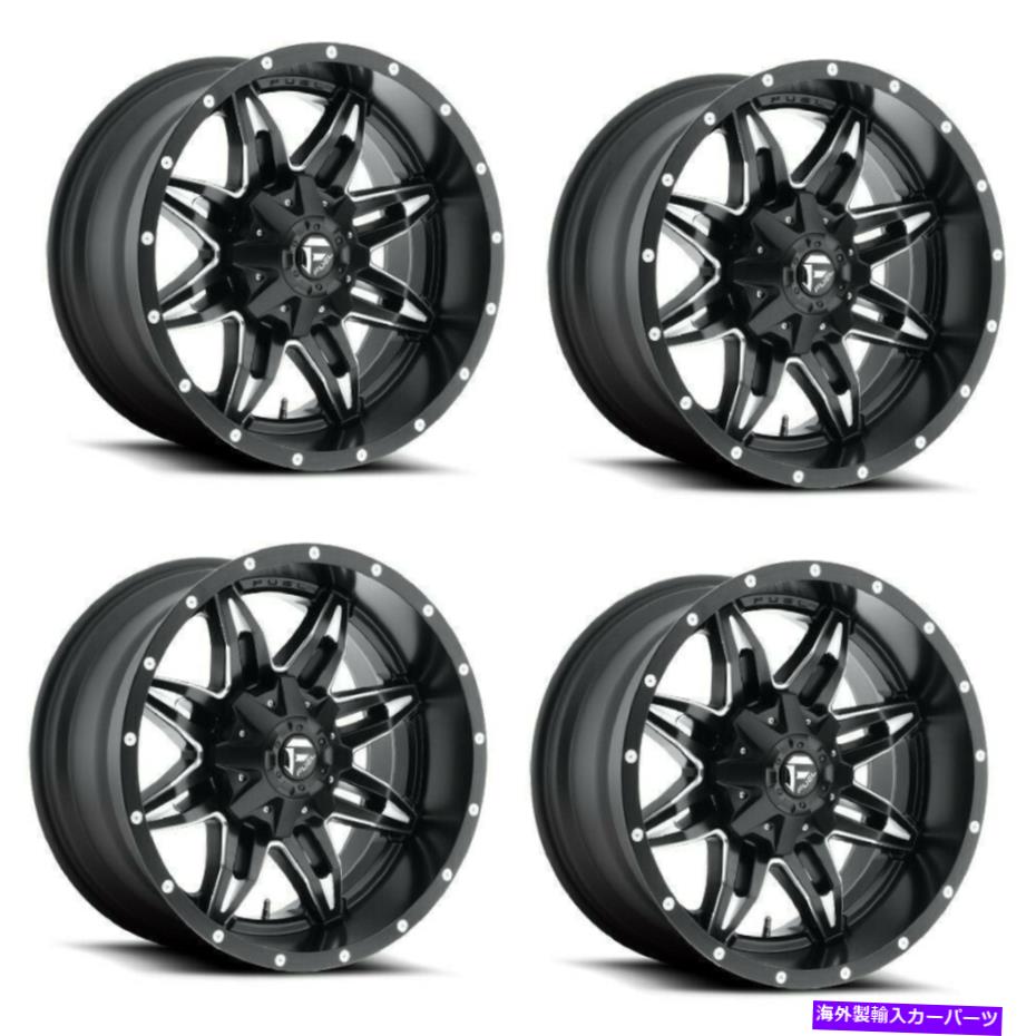 ホイール　４本セット セット4 15 "燃料致死d567マットブラックミリングリム15x8 5x5.5 -18mm 5ラグトラック Set 4 15" Fuel Lethal D567 Matte Black Milled Rims 15x8 5x5.5 -18mm 5 Lug Truck【並行輸入品】｜Us Custom Parts Shop USDM
