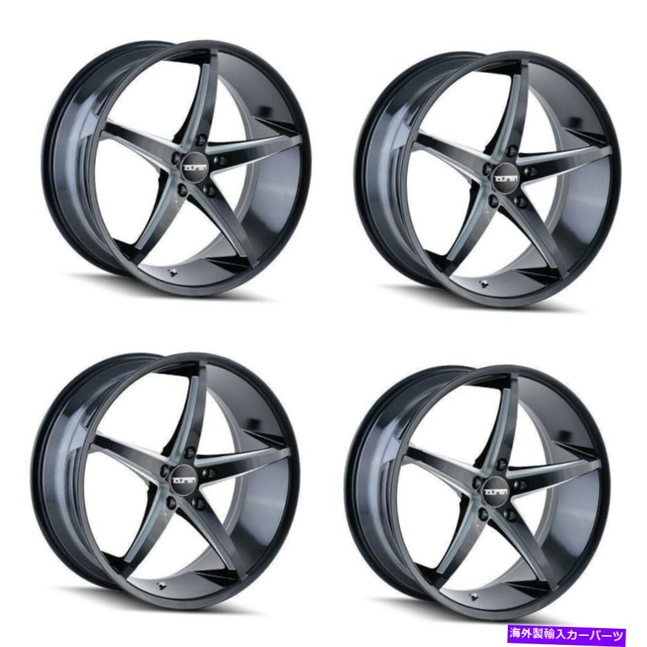 ホイール　４本セット セット4 17 "Touren TR70ブラックミリングスポークホイール17x7.5 5x4.5リム40mm Set 4 17" Touren TR70 Black Milled Spokes Wheels 17x7.5 5x4.5 Rims 40mm【並行輸入品】｜Us Custom Parts Shop USDM