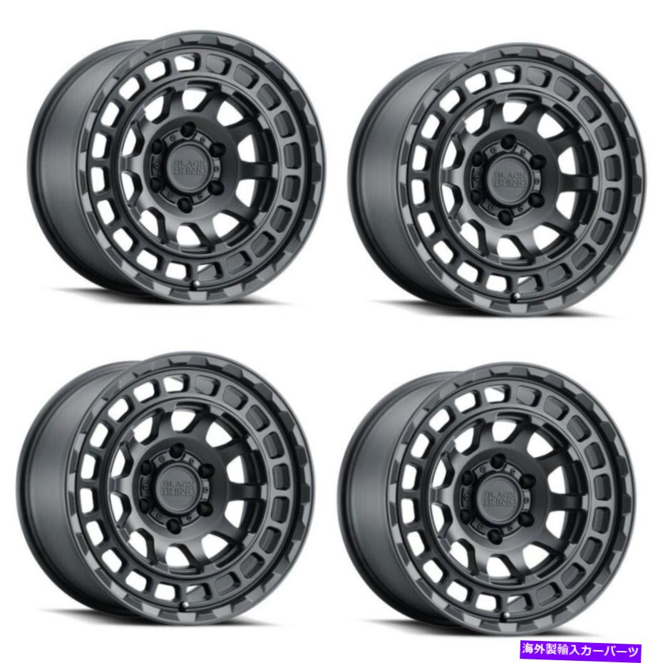 ホイール　４本セット セット4 17 "ブラックサイチャンバーマットブラック17x8.5 5x5ホイール-18mmリフトリム Set 4 17" Black Rhino Chamber Matte Black 17x8.5 5x5 Wheels -18mm Lifted Rim【並行輸入品】｜Us Custom Parts Shop USDM