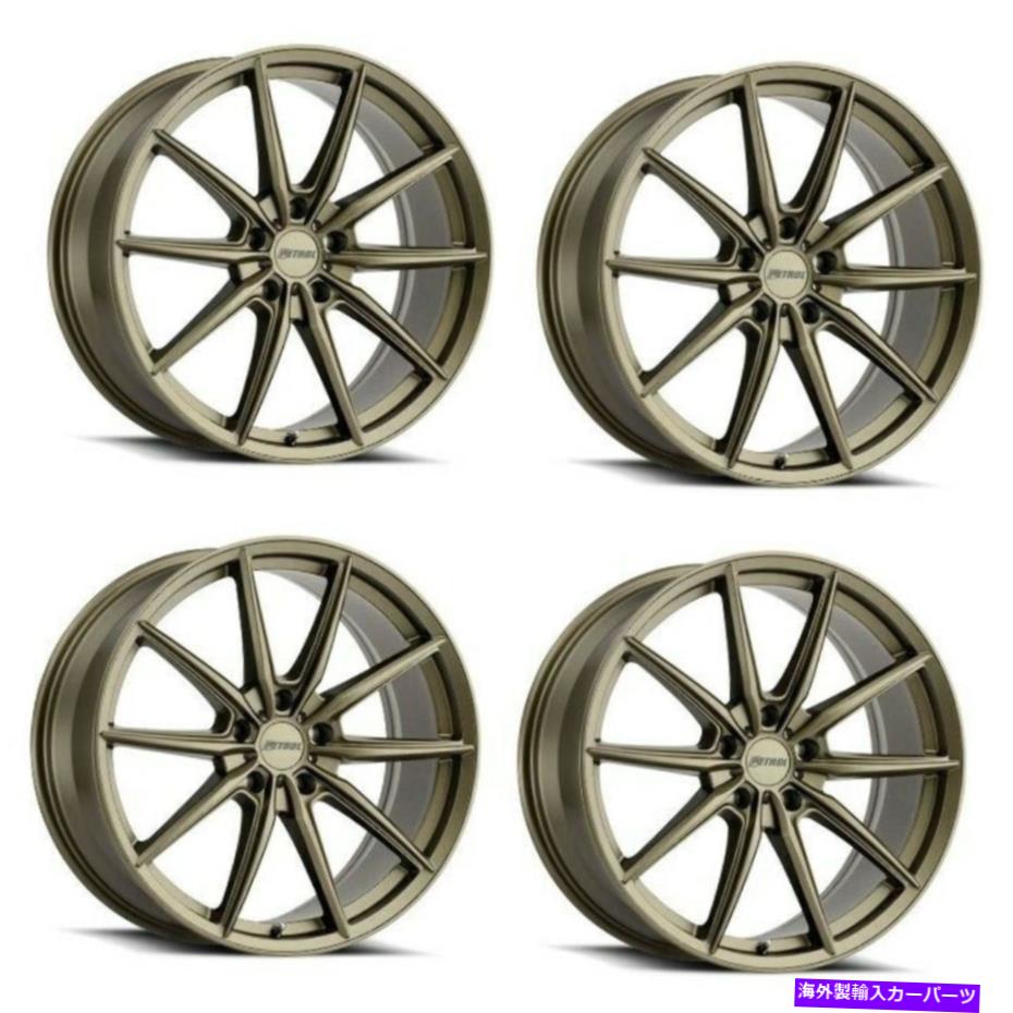 ホイール 4本セット セット4 17 "ガソリンP4B 17x8マットブロンズ5x105ホイール40mm 5ラグリム Set 4 17" Petrol P4B 17x8 Matte Bronze 5x105 Wheels 40mm 5 Lug Rims【並行輸入品】|Us Custom Parts Shop USDM