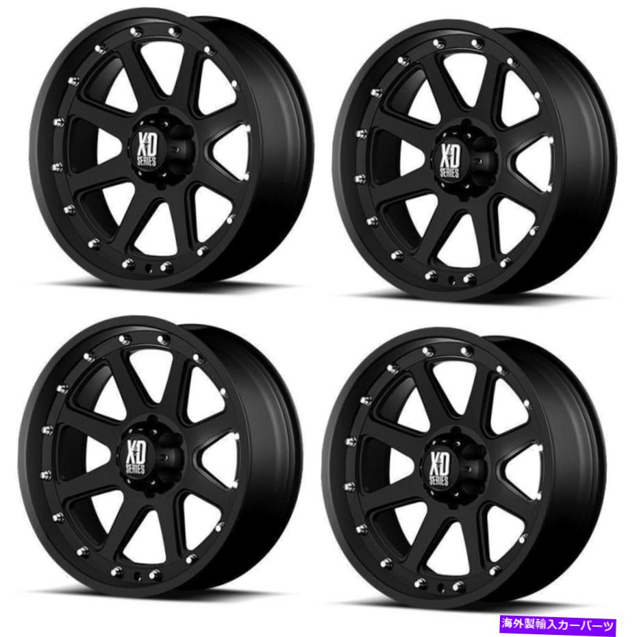 ホイール　４本セット セット4 17 "XDシリーズ中毒XD798 17x9 8x6.5 18mmマットブラックトラックホイール Set 4 17" XD Series Addict XD798 17x9 8x6.5 18mm Matte Black Truck Wheels【並行輸入品】｜Us Custom Parts Shop USDM
