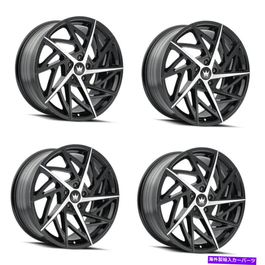 ホイール　４本セット セット4 20 "マッツィフリースタイルグロスブラック/機械加工ホイール20x8.5 5x108リム35mm Set 4 20" Mazzi Freestyle Gloss Black/Machined Wheels 20x8.5 5x108 Rims 35mm【並行輸入品】｜Us Custom Parts Shop USDM