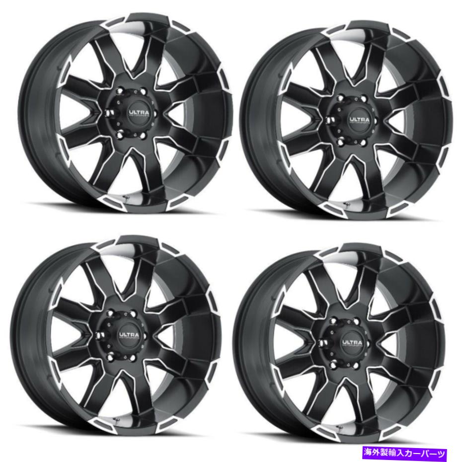 ホイール　４本セット セット4 18 "ウルトラ243Sマコ18x8.5 8x6.5明るいシルバーWウルトラアーマーホイール10mm Set 4 18" Ultra 243S Mako 18X8.5 8x6.5 Bright Silver w Ultra Armor Wheels 10mm【並行輸入品】｜Us Custom Parts Shop USDM
