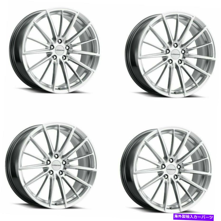 ホイール 4本セット セット4 16 "Vision Street 473軸ハイパーシルバー機械加工16x7.5 5x4.25リム38mm Set 4 16" Vision Street 473 Axis Hyper Silver Machined 16x7.5 5x4.25 Rims 38mm【並行輸入品】|Us Custom Parts Shop USDM