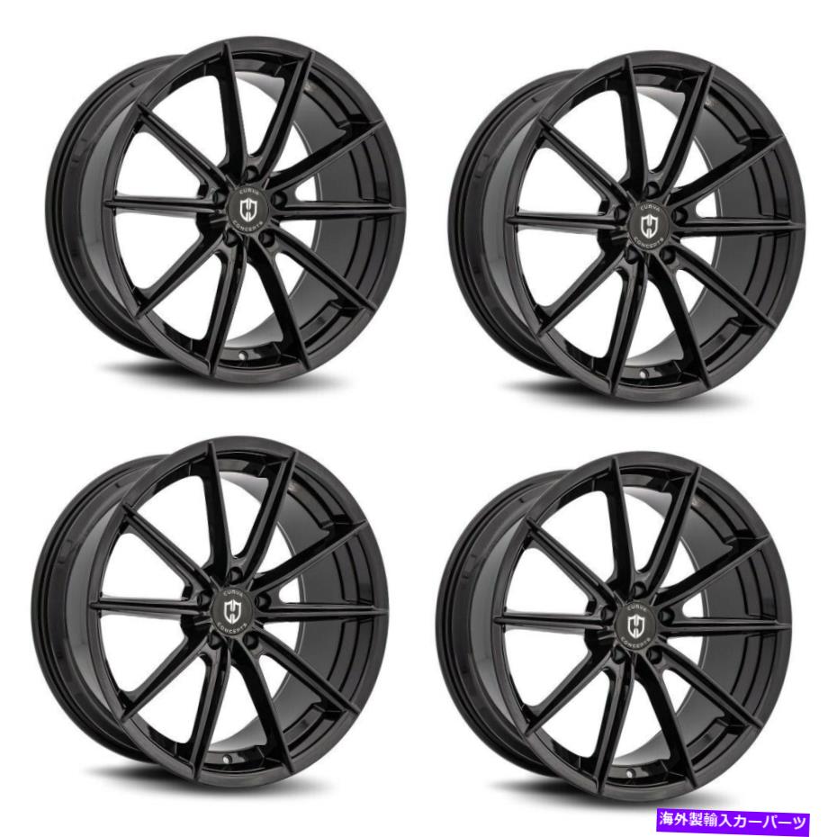 ホイール　４本セット セット4 20x9 "curva C46 20x9グロスブラック5x120ホイール35mmリム Set 4 20x9" Curva C46 20x9 Gloss Black 5x120 Wheels 35mm Rims【並行輸入品】｜Us Custom Parts Shop USDM