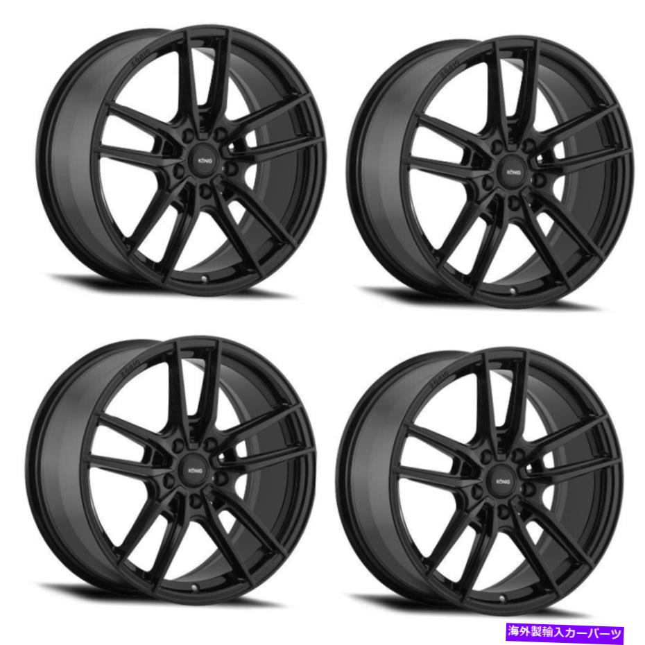 ホイール　４本セット セット4 17 "Konig 55b Myth 17x8 5x100グロスブラックホイール43mmリム Set 4 17" Konig 55B Myth 17x8 5x100 Gloss Black Wheels 43mm Rims【並行輸入品】｜Us Custom Parts Shop USDM