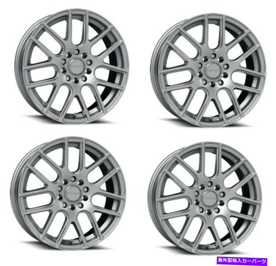 ホイール　４本セット セット4 17 "ビジョンストリート426Hクロス冬ペイントシルバーホイール17x7.5 5x112 38mm Set 4 17" Vision Street 426H Cross Winter Paint Silver Wheels 17x7.5 5x112 38mm【並行輸入品】｜Us Custom Parts Shop USDM