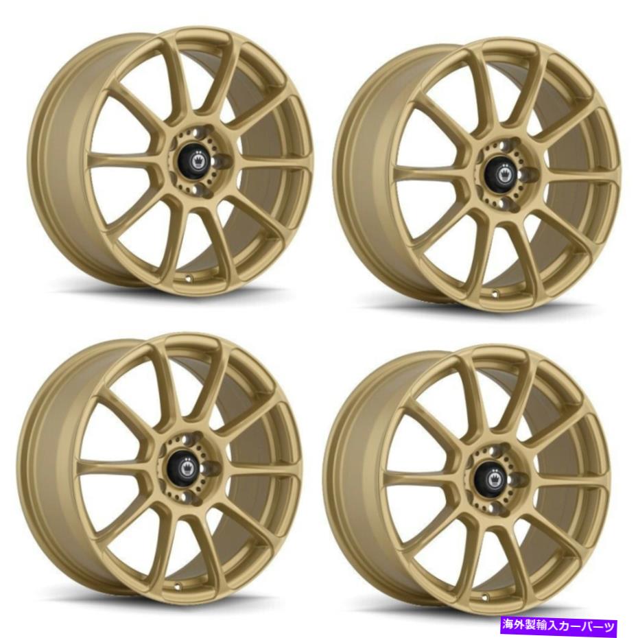 ホイール　４本セット セット4 18 "Konig 41g Runlite 18x8 5x4.5ゴールドホイール35mmリム Set 4 18" Konig 41G Runlite 18x8 5x4.5 Gold Wheels 35mm Rims【並行輸入品】｜Us Custom Parts Shop USDM
