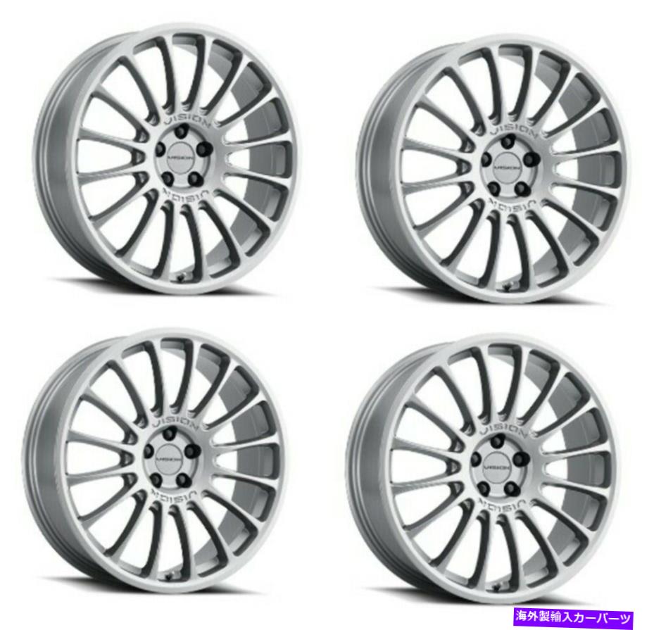 ホイール　４本セット セット4 17 "ビジョンストリート477モナコグラファイトホイール17x7 5x4.25（5x108）リム38mm Set 4 17" Vision Street 477 Monaco Graphite Wheels 17x7 5x4.25 (5x108) Rims 38mm【並行輸入品】｜Us Custom Parts Shop USDM