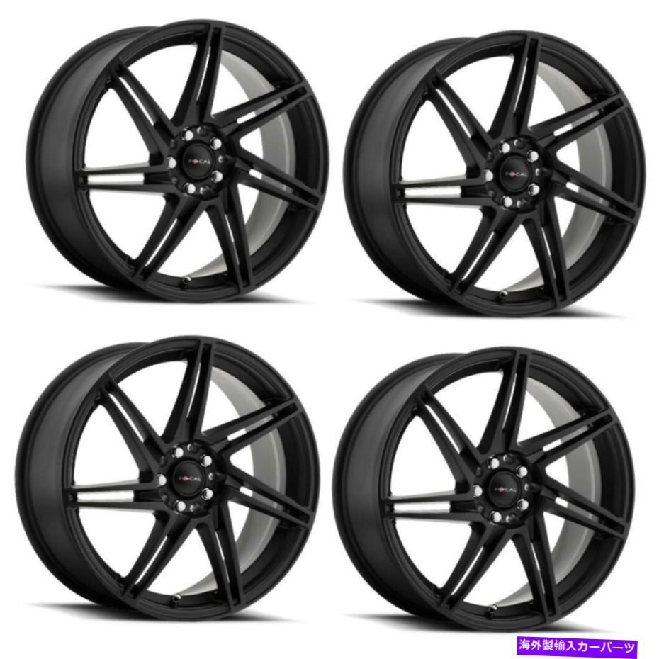 ホイール　４本セット セット4 18 "フォーカル449SB F-14 18x8 5x100 5x4.5サテンブラックサテンクリアコート40mm Set 4 18" Focal 449SB F-14 18x8 5x100 5x4.5 Satin Black Satin Clear-Coat 40mm【並行輸入品】｜Us Custom Parts Shop USDM